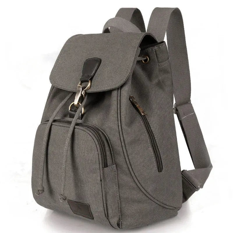 New retro and trendy outdoor canvas backpack for student high quality