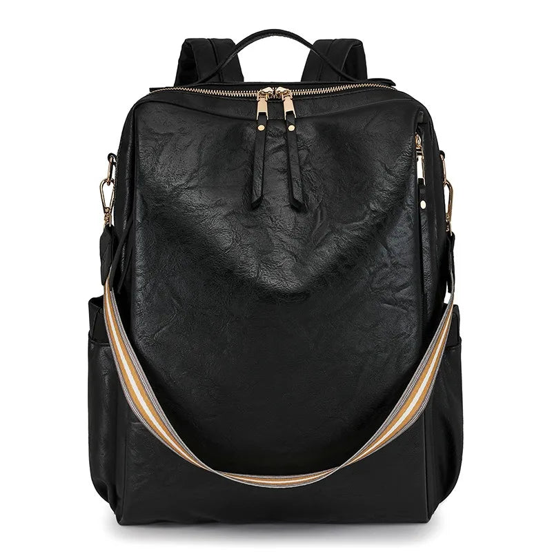 High Quality Pu Leather Backpack Women