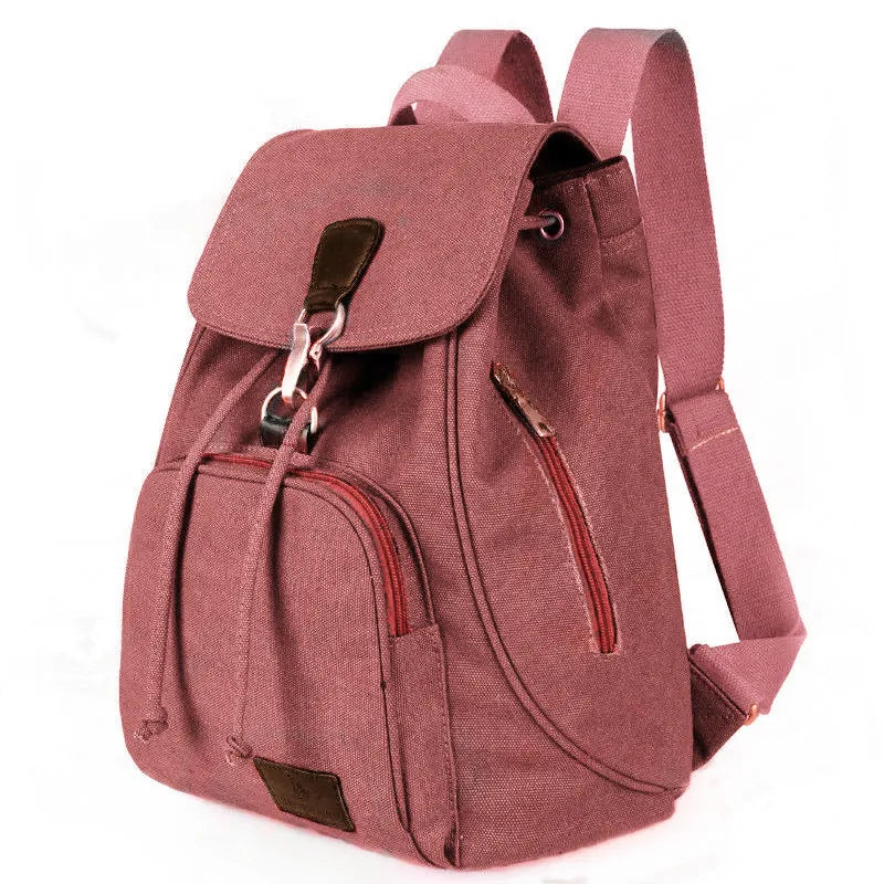 New retro and trendy outdoor canvas backpack for student high quality