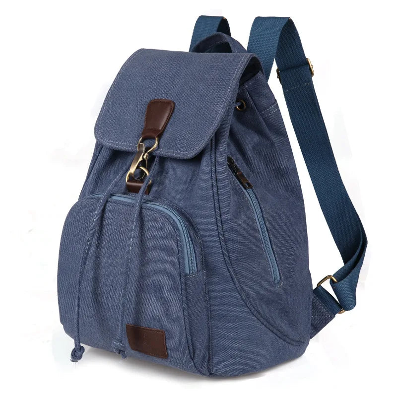 New retro and trendy outdoor canvas backpack for student high quality