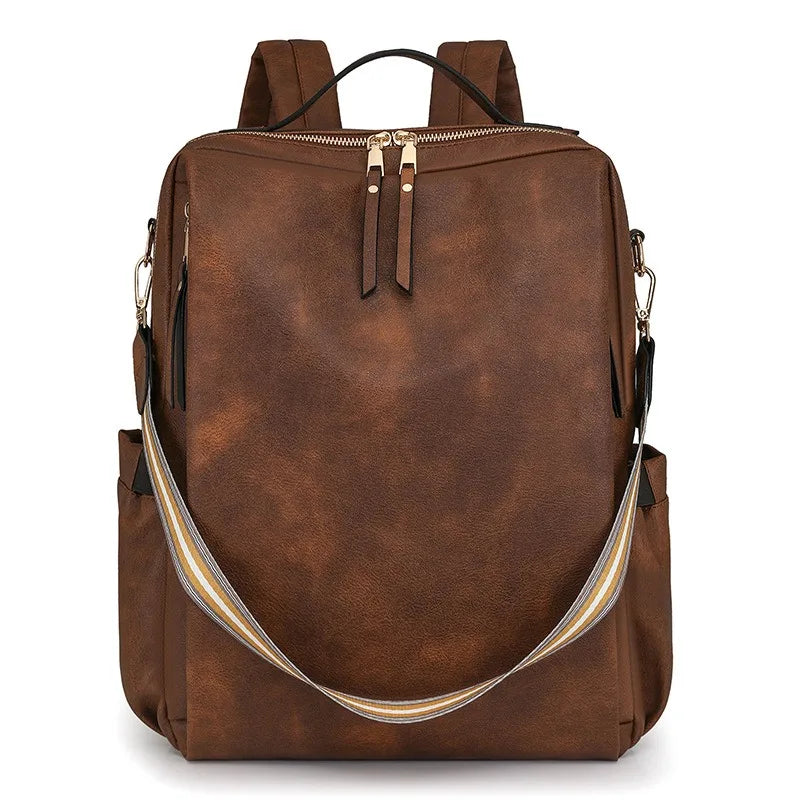 High Quality Pu Leather Backpack Women