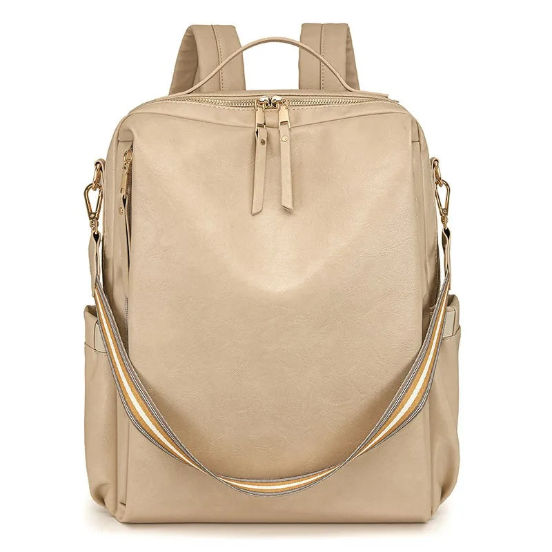 High Quality Pu Leather Backpack Women