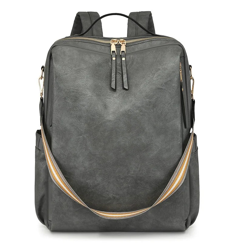 High Quality Pu Leather Backpack Women
